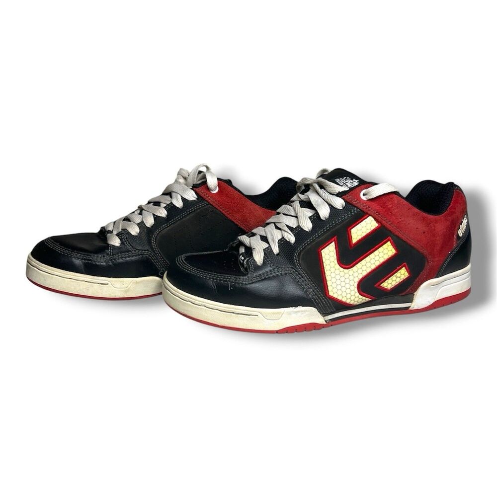 Etnies Skate Shoe Size 11 Year 2006 Black Red x Chad Reed Y2K